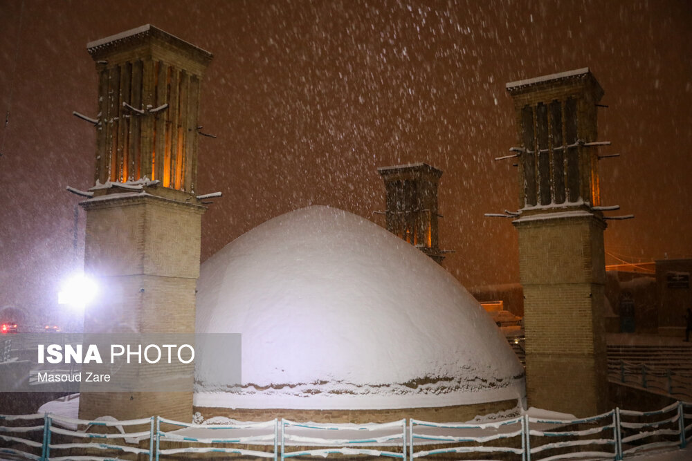 آغاز بارش برف در استان یزد / فعالیت سامانه بارشی تا جمعه